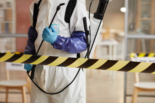 Professional Infectious Disease Decontamination technician working in Coral, MI